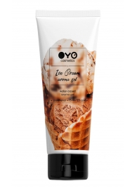 Лубрикант на водной основе OYO Aroma Gel Ice Cream с ароматом пломбира - 75 мл. - OYO - купить с доставкой во Владивостоке