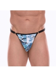 Мужские трусы-тонги с принтом в виде волн и китов - Don Moris купить с доставкой Мужские трусы-тонги с принтом в виде волн и китов - Don Moris купить с доставкой