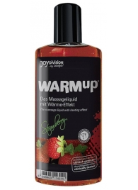 Разогревающее масло WARMup Strawberry - 150 мл. - Joy Division - купить с доставкой во Владивостоке