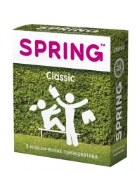 Классические презервативы SPRING CLASSIC - 3 шт. - SPRING - купить с доставкой во Владивостоке