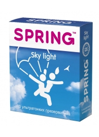 Ультратонкие презервативы SPRING SKY LIGHT - 3 шт. - SPRING - купить с доставкой во Владивостоке