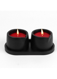 Набор из 2 низкотемпературных свечей для БДСМ «Оки-Чпоки» с ароматом земляники - Сима-Ленд - купить с доставкой во Владивостоке