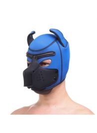 Синяя неопреновая БДСМ-маска Puppy Play - Сима-Ленд - купить с доставкой во Владивостоке