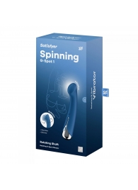 Синий вибратор для G-стимуляции Spinning G-Spot 1 - 17 см. - Satisfyer