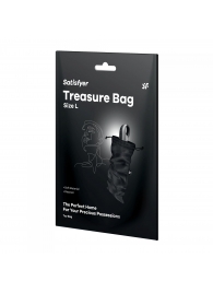Черный мешочек для хранения игрушек Treasure Bag L - Satisfyer - купить с доставкой во Владивостоке