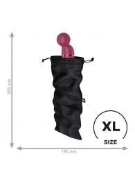 Черный мешочек для хранения игрушек Treasure Bag XL - Satisfyer - купить с доставкой во Владивостоке