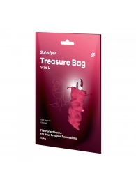 Розовый мешочек для хранения игрушек Treasure Bag L - Satisfyer - купить с доставкой во Владивостоке