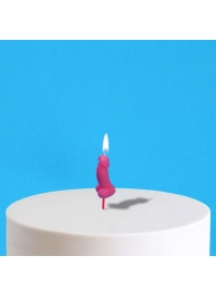 Розовая свеча на торт в форме фаллоса - 4,5 см. - Сима-Ленд - купить с доставкой во Владивостоке