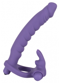 Фиолетовая насадка на пенис для анальной стимуляции партнёрши - Orion - во Владивостоке купить с доставкой