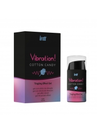 Жидкий вибратор Vibration Cotton Candy с ароматом сахарной ваты - 15 мл. - INTT - купить с доставкой во Владивостоке