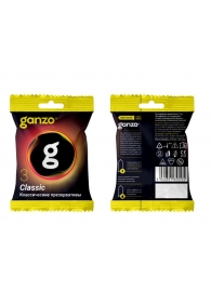 Классические презервативы Ganzo Classic в мягкой упаковке - 3 шт. - Ganzo - купить с доставкой во Владивостоке