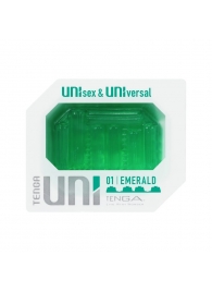 Зеленый мастурбатор-стимулятор Tenga Uni Emerald - Tenga - во Владивостоке купить с доставкой