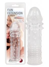 Прозрачная насадка на пенис Fun Extension - 16 см. - Orion - во Владивостоке купить с доставкой