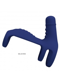 Синяя вибронасадка на пенис Vibrating Penis Sling - Baile - во Владивостоке купить с доставкой