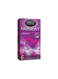 Презервативы с рёбрышками Domino Harmony - 6 шт. - Domino - купить с доставкой во Владивостоке