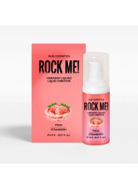 Жидкий вибратор Nuei Rock Me! с ароматом клубники - 20 мл. - Nuei cosmetics - купить с доставкой во Владивостоке