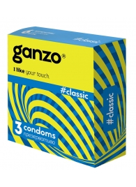 Классические презервативы с обильной смазкой Ganzo Classic - 3 шт. - Ganzo - купить с доставкой во Владивостоке