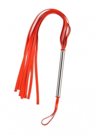Красная плеть с металлической ручкой - Sitabella - купить с доставкой во Владивостоке