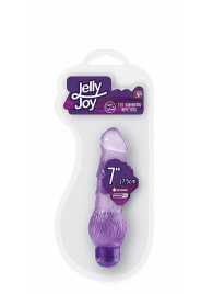 Фиолетовый гелевый вибратор JELLY JOY 7INCH 10 RHYTHMS PURPLE - 17,5 см. - Dream Toys