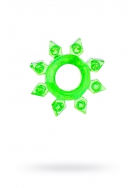 Зеленое эрекционное кольцо-звезда - Toyfa Basic - во Владивостоке купить с доставкой