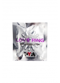 Прозрачное гелевое эрекционное кольцо с шипиками - Toyfa Basic - во Владивостоке купить с доставкой