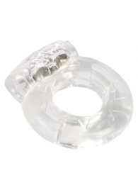 Толстое прозрачное эрекционное кольцо с вибратором - Toyfa Basic - во Владивостоке купить с доставкой