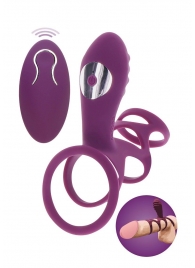 Фиолетовая эрекционная вибронасадка Halo Halo C-Ring Sleeve - Toy Joy - во Владивостоке купить с доставкой