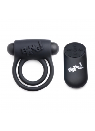 Черное эрекционное виброкольцо 28X Remote Control Vibrating Cock Ring   Bullet - XR Brands - во Владивостоке купить с доставкой