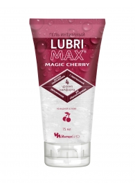 Интимный гель-смазка на водной основе Lubrimax Magic Cherry - 75 мл. - ИнтелБИО - купить с доставкой во Владивостоке