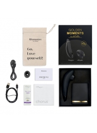 Набор для пар Golden Moments: Womanizer Premium 2 и We-Vibe Chorus - Womanizer купить во Владивостоке с доставкой в Orgasmix.ru Набор для пар Golden Moments: Womanizer Premium 2 и We-Vibe Chorus - Womanizer