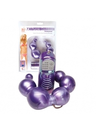 Двусторонний фиолетовый вибромассажёр Purple Goddess - Topco Sales