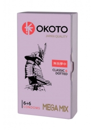 Презервативы OKOTO Mega Mix - 12 шт. - Sitabella - купить с доставкой во Владивостоке