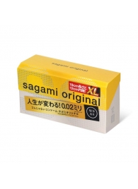 Презервативы увеличенного размера Sagami Original 0.02 XL-size - 12 шт. - Sagami - купить с доставкой во Владивостоке