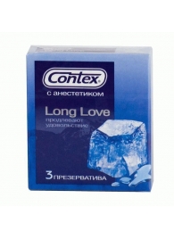Презервативы с продлевающей смазкой Contex Long Love - 3 шт. - Contex - купить с доставкой во Владивостоке