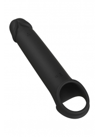 Черная насадка-удлинитель с вибрацией Vibrating Extender With Remote - Dream Toys - во Владивостоке купить с доставкой