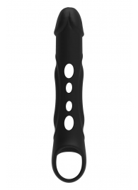 Черная насадка-удлинитель Vibrating Extender With Remote с вибрацией - Dream Toys - во Владивостоке купить с доставкой