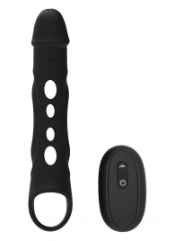 Черная насадка-удлинитель Vibrating Extender With Remote с вибрацией - Dream Toys - во Владивостоке купить с доставкой
