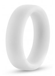 Белое люминесцентное эрекционное кольцо Silicone Glo Cock Ring - Blush Novelties - во Владивостоке купить с доставкой