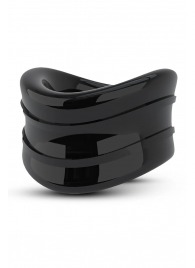 Черное эрекционное кольцо на мошонку Beef Ball Stretcher Snug - Blush Novelties - во Владивостоке купить с доставкой