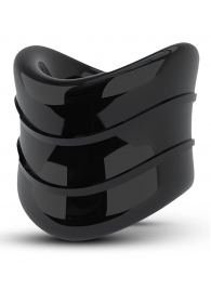 Черное эрекционное кольцо на мошонку Beef Ball Stretcher Snug X Long - Blush Novelties - во Владивостоке купить с доставкой