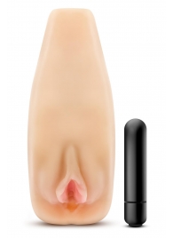 Мастурбатор-вагина с вибрацией Soft   Wet Natasha Realistic Beige Masturbator - Blush Novelties - во Владивостоке купить с доставкой