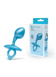 Голубая анальная пробка для массажа простаты Bulb Silicone Prostate Plug - 10,7 см. - b-Vibe - во Владивостоке купить с доставкой