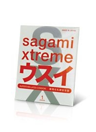 Ультратонкий презерватив Sagami Xtreme SUPERTHIN - 1 шт. - Sagami - купить с доставкой во Владивостоке