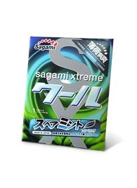 Презерватив Sagami Xtreme Mint с ароматом мяты - 1 шт. - Sagami - купить с доставкой во Владивостоке