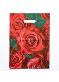 Пакет с цветочным принтом и вырубной ручкой (30х40 см) - Сима-Ленд - купить с доставкой во Владивостоке