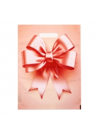 Пакет с принтом в виде банта с вырубной ручкой (30х40 см) - Сима-Ленд - купить с доставкой во Владивостоке