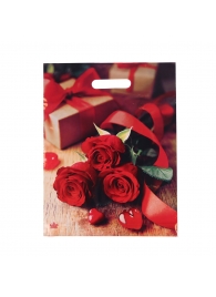 Пакет с принтом в виде роз (31х40 см) - Сима-Ленд - купить с доставкой во Владивостоке