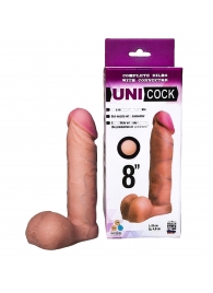 Фаллическая насадка для страпона UNICOCK 8  - 20 см. - LOVETOY (А-Полимер) - купить с доставкой во Владивостоке