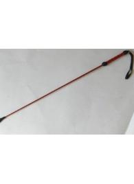 Короткий красный плетеный стек с наконечником-ладошкой - 70 см. - Подиум - купить с доставкой во Владивостоке
