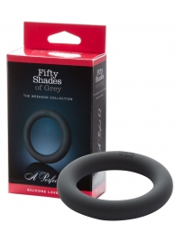 Тёмно-серое кольцо для пениса A Perfect O - Fifty Shades of Grey - во Владивостоке купить с доставкой